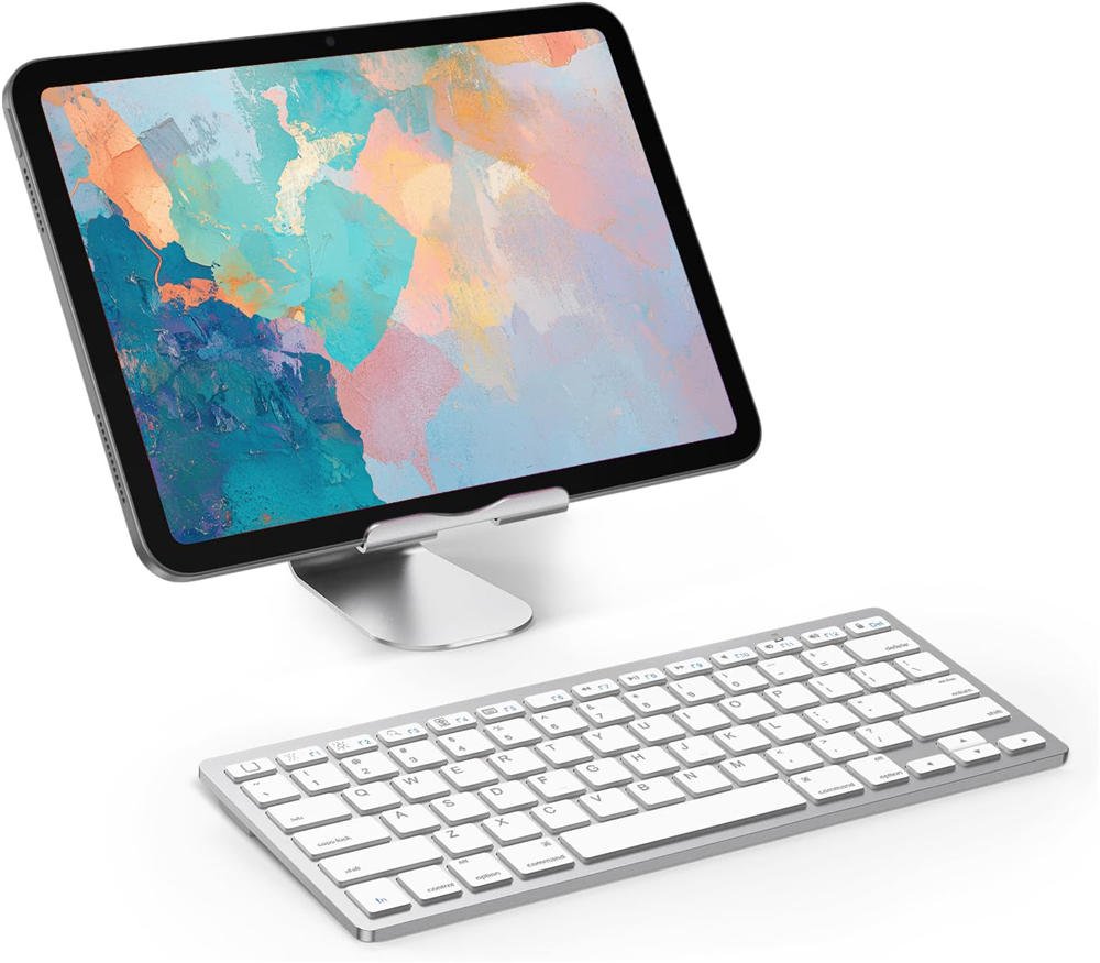 Bluetooth Keyboard Compatible with iPad 10th Generation, iPad 10.2 (9th/8th/7th), iPad Pro 13/12.9/11 inch, iPad Air/Mini and More iOS Devices, White - Afbeelding 3
