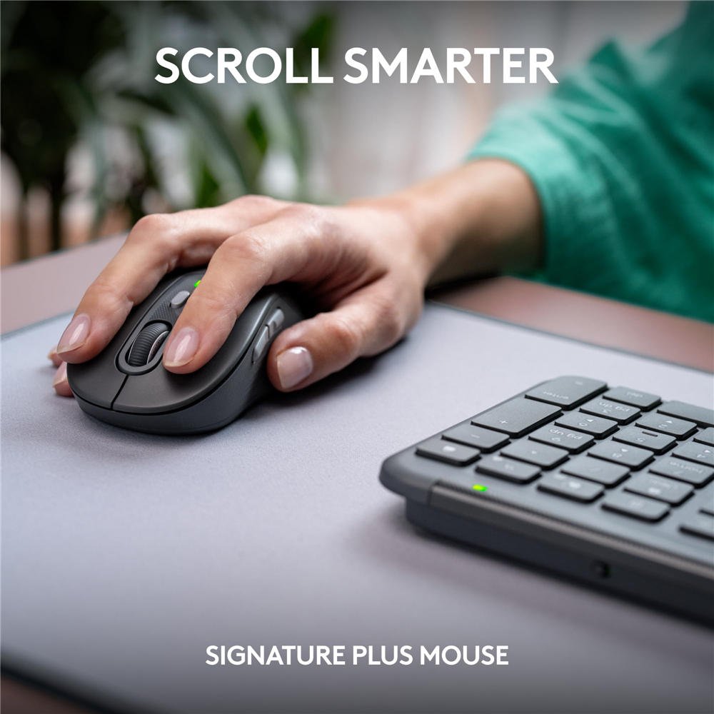 Signature Slim K950 Wireless Keyboard, Sleek Design, Switch Typing Between Devices, Quiet Typing, Bluetooth, Multi-OS, Windows, Mac, Chrome - Graphite - Image 9