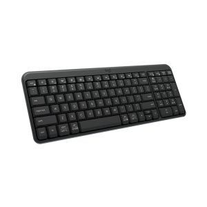 K250 Bluetooth-Tastatur mit Numpad, einfache Konnektivität, kompakte drahtlose Tastatur aus recyceltem Kunststoff, spritzwassergeschützt, komfortable Tasten - Windows/MacOS - Graphit