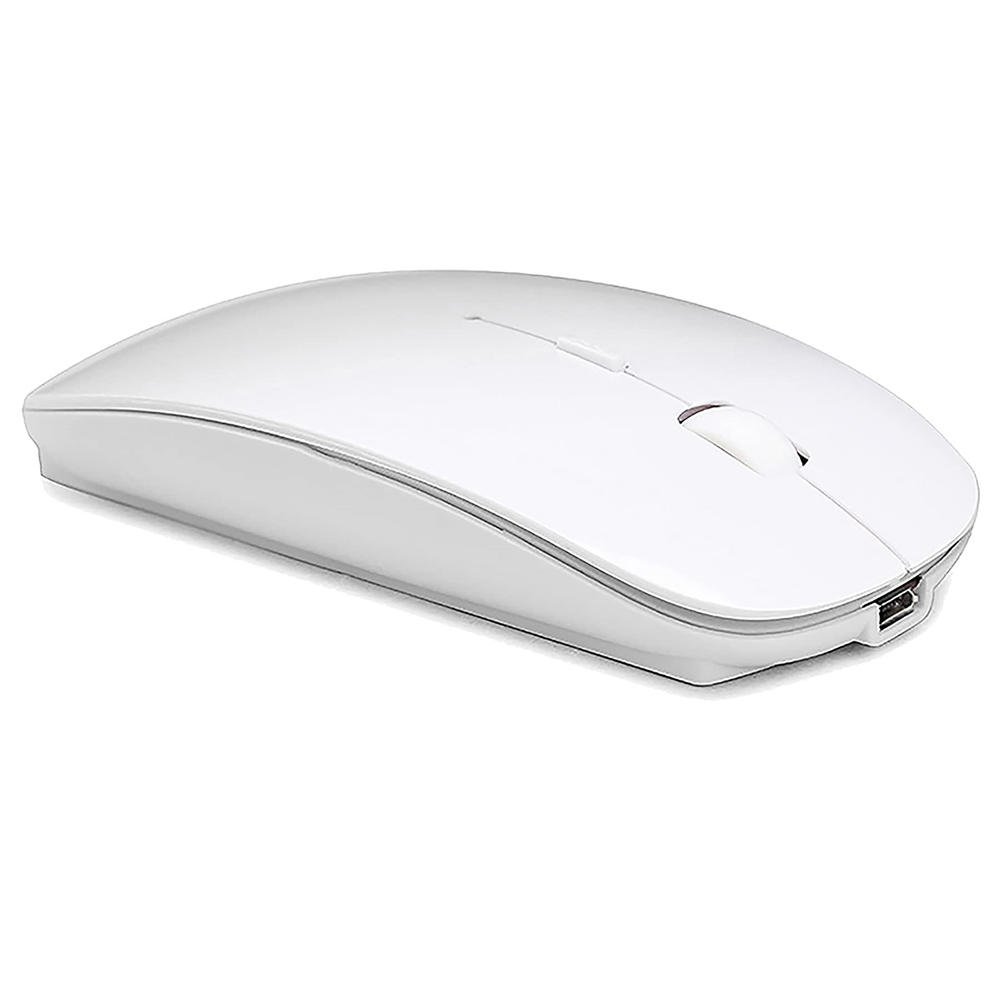 Ratón inalámbrico Bluetooth para portátil mac MacBook ipad MacBook air MacBook pro pc Ordenador de sobremesa Windows Chromebook Portátil (Plata)